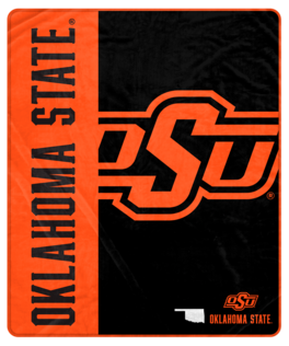 Pegasus - Oklahoma State Cowboys 50" x 60" Endzone Ultra Soft Throw Blanket - Multicolor
