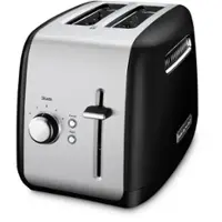 KitchenAid - 2-Slice Toaster with Illuminated Button in Onyx Black - Front_Zoom