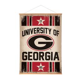 Evergreen Enterprises - Georgia Bulldogs 36" x 54" Large Canvas Wall Art Tapestry with Wood Frame - Multicolor
