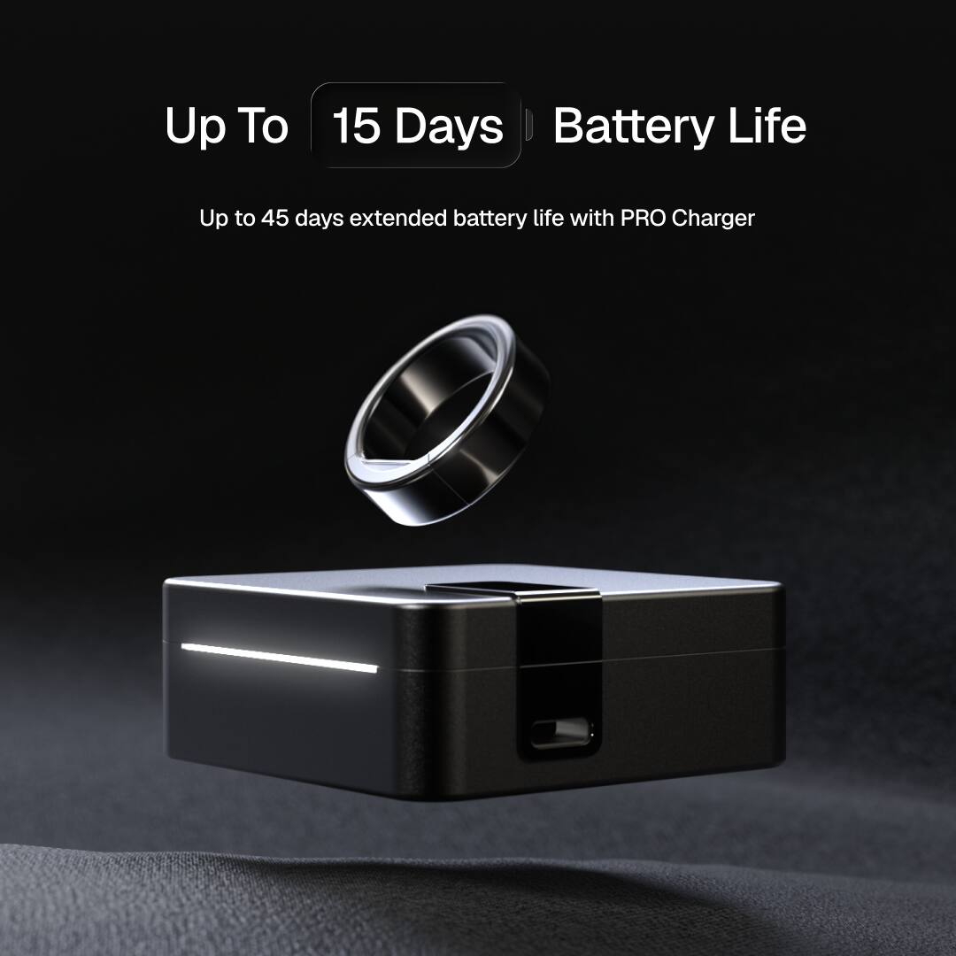 Up To 15 Days Battery Life  
Up to 45 days extended battery life with PRO Charger