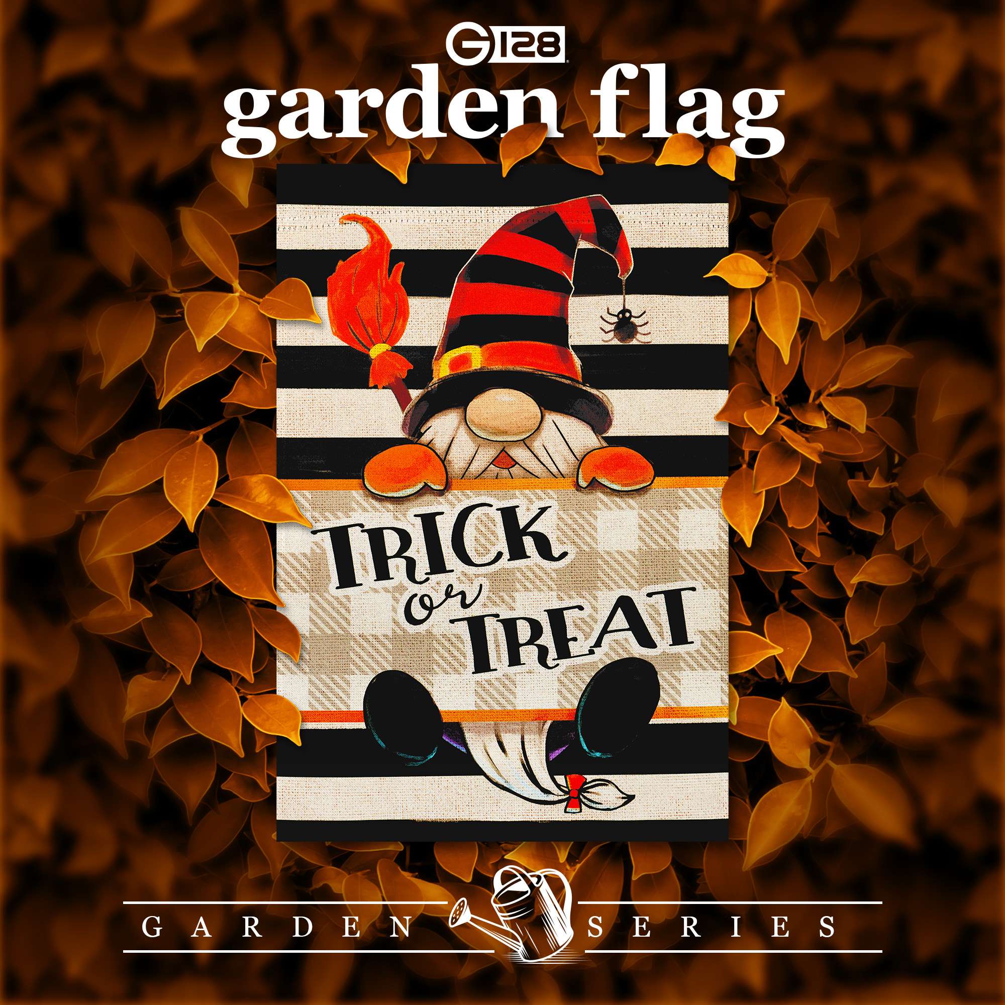 G 128 garden flag  
TRICK or TREAT  
GARDEN SERIES