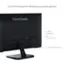 The text on the image reads: "Future Proof inputs for flexible connectivity options ViewSonic x1 HDMI 1.4 x1 DisplayPort x1 VGA x2 Audio (In/Out) 2x 2-watt 2 integrated speakers."