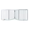 Front. VEVOR - Freestanding Pet Barrier, 24" Height x 80.3" Width, 4-Panel Folding Dog Gate, Expandable and Quiet Foot-Supported.