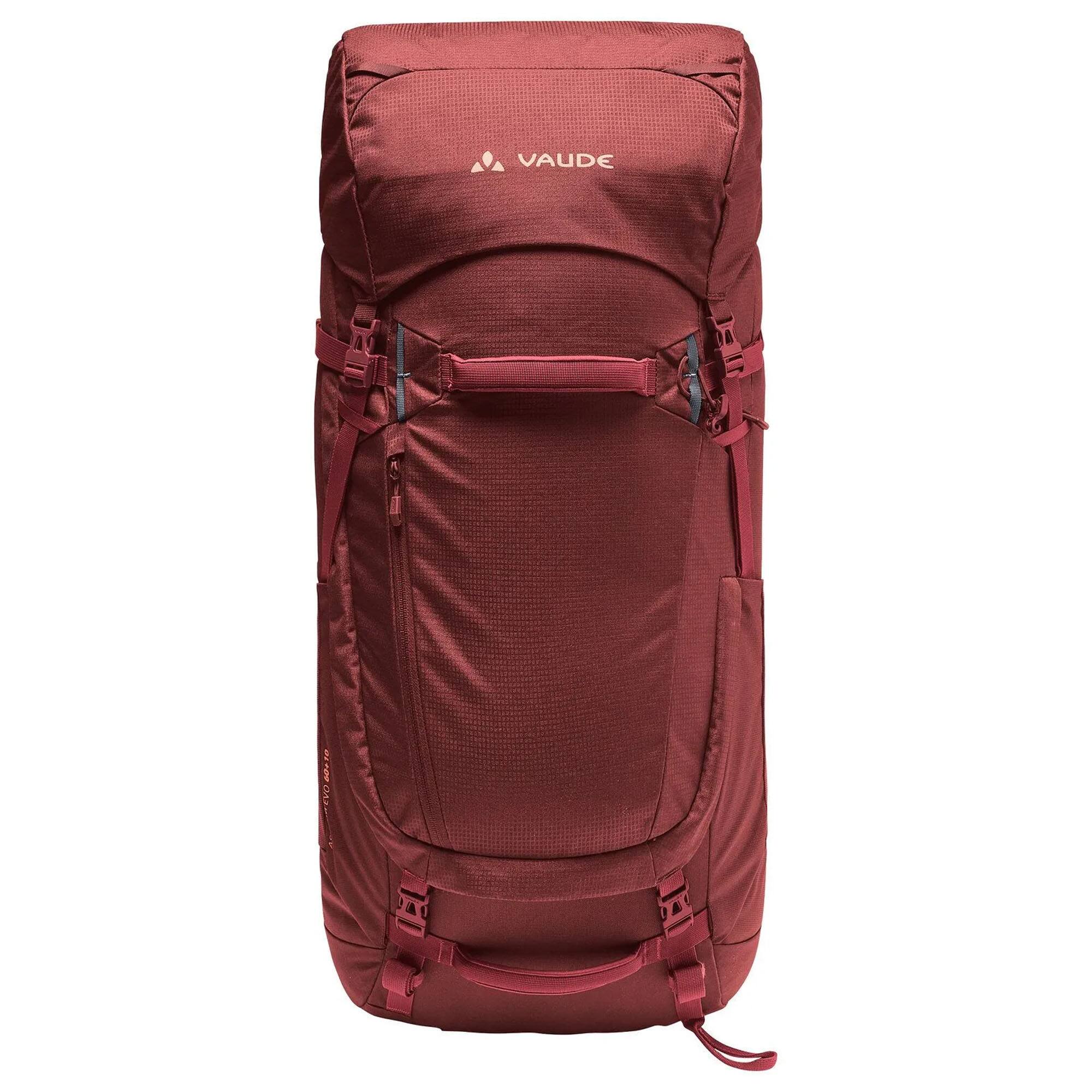 Alt View 4. VAUDE - Vaude Women's Astrum EVO 55+10 Trekking Backpack - Dark Cherry - Dark Cherry.