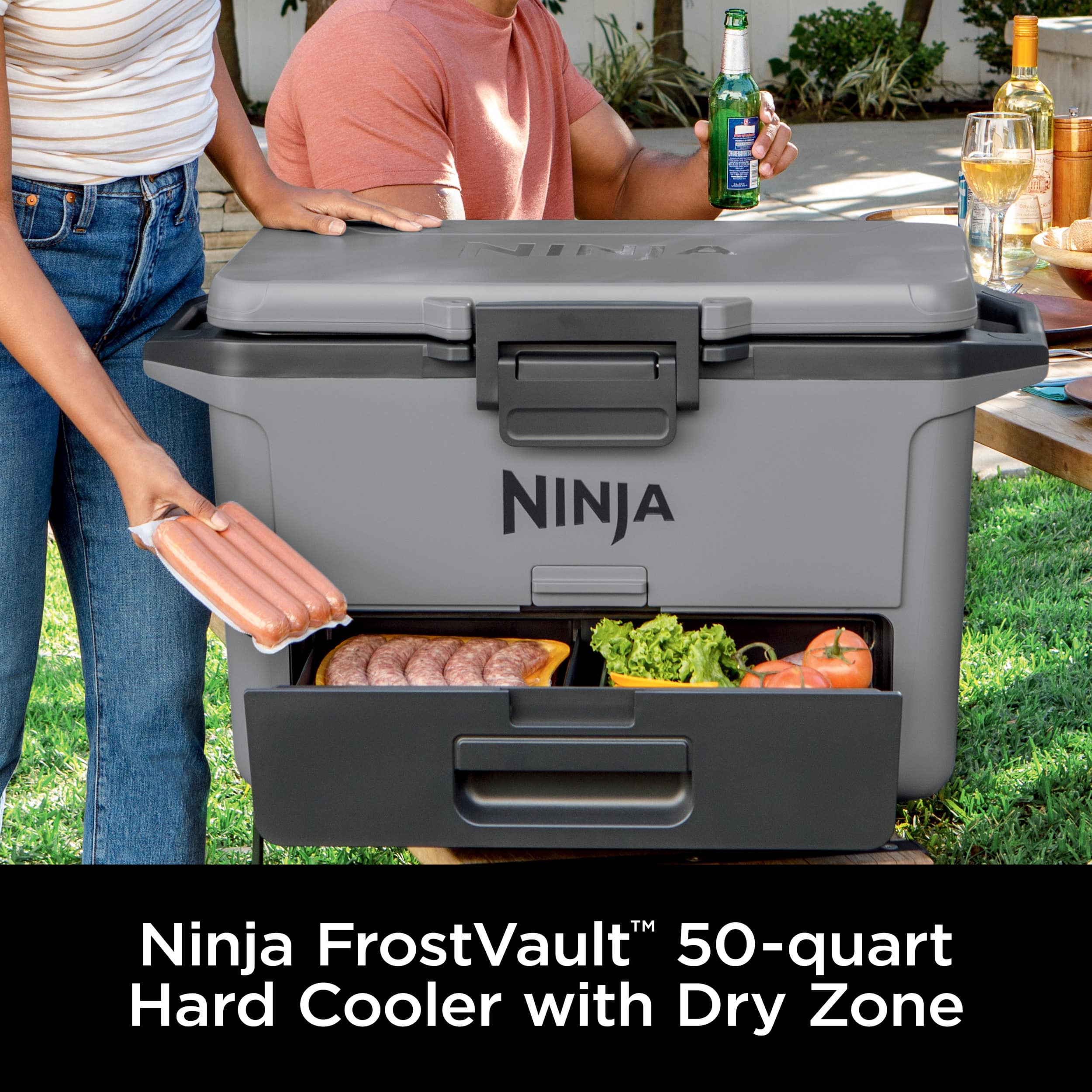 E NINA NINJA TM Ninja FrostVault 50-quart Hard Cooler with Dry Zone