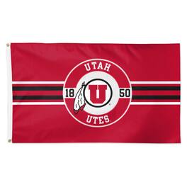 WinCraft - Utah Utes 3' x 5' Applique Flag - Multicolor