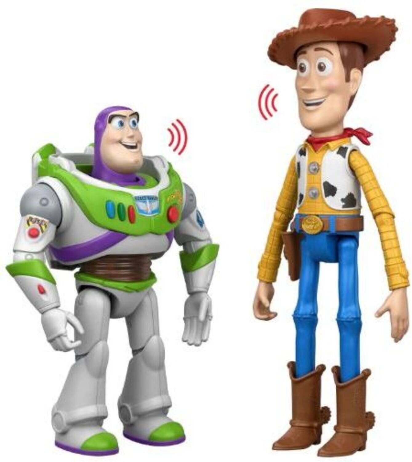 Alt View 2. Mattel - Pixar Toy Story 5: 11'' Woody & Buzz Lightyear 2-Pack, Interactables   - COLLECTIBLES - Multicolor.