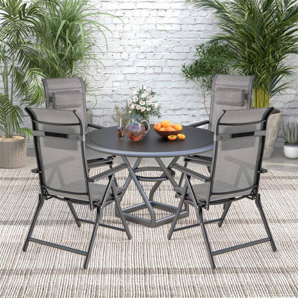 Alt View 1. Kadyn - Lounge Chair Outdoor, Patio Lounge Chair - Perfect for Outdoor Living Spaces - Gray.
