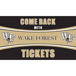 Evergreen Enterprises - Wake Forest Demon Deacons 28" x 16" Come Back With Tickets Door Mat - Multicolor