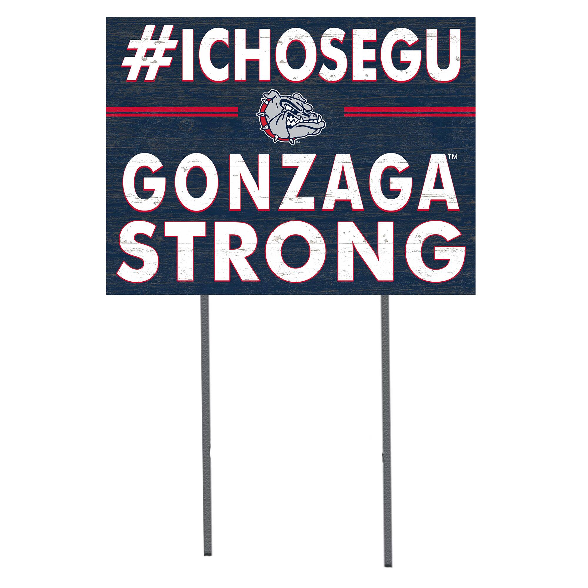 Gonzaga Bulldogs 18'' x 24'' I Chose Lawn Sign