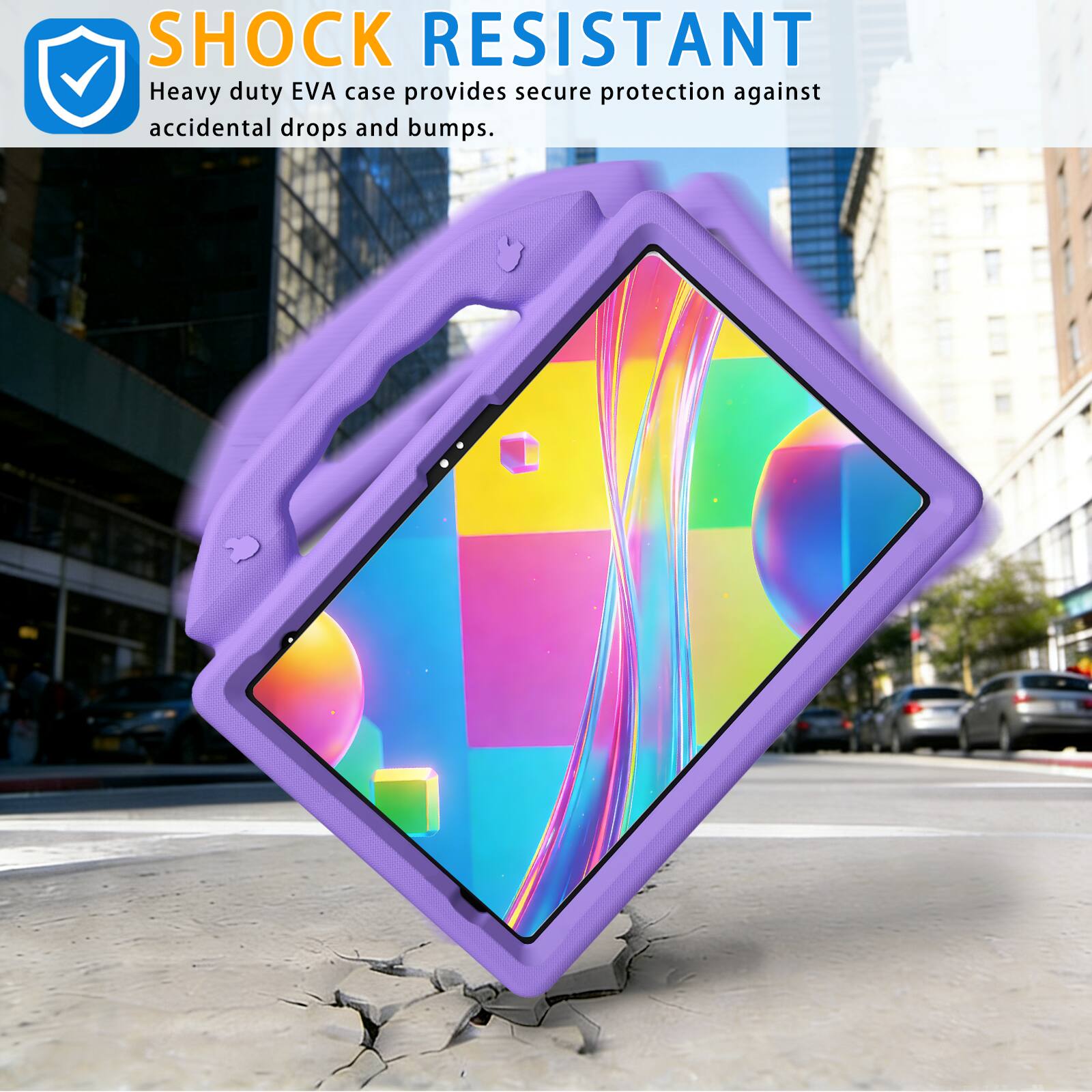 SHOCK RESISTANT  
Heavy duty EVA case provides secure protection against accidental drops and bumps.