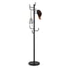 Front. Costway - Costway Metal Coat Rack Hat Hanger Hooks Hall Entryway For Jacket Umbrella Tree Stand - Black.