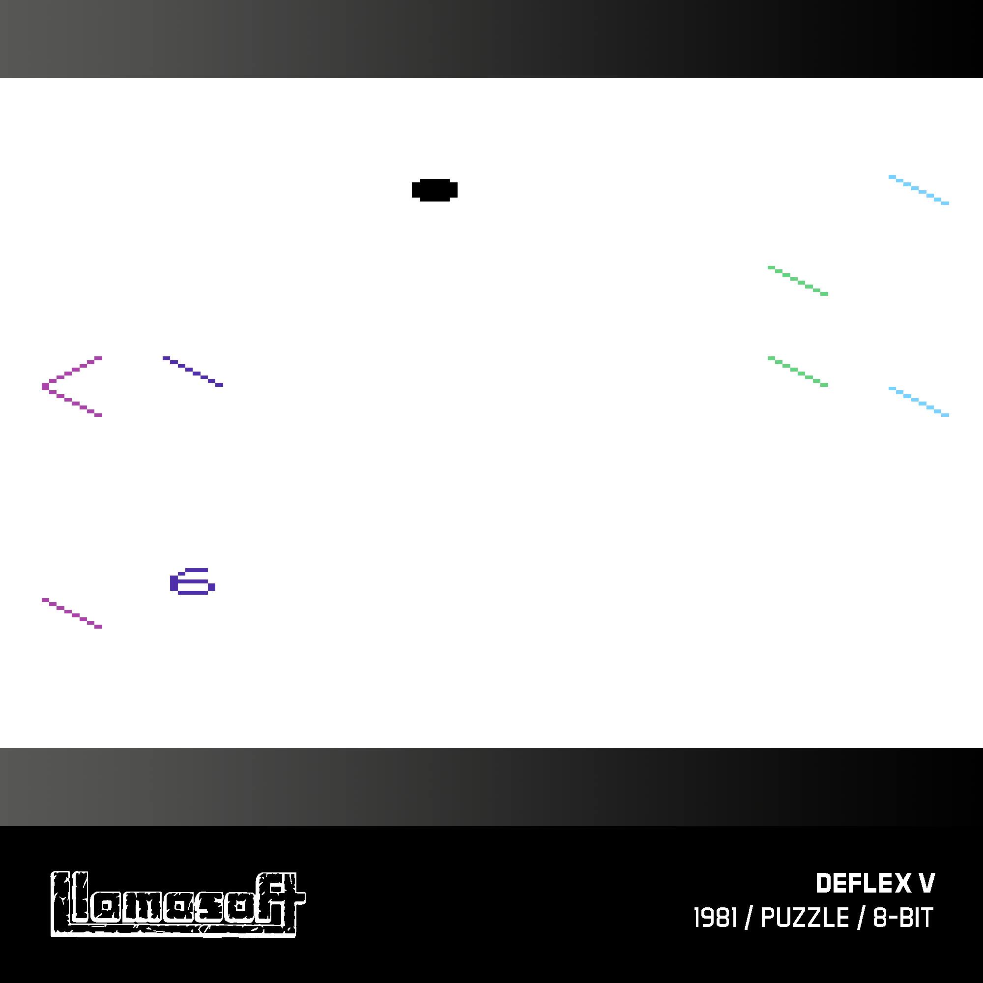 Llomasoft DEFLEX V 1981 / PUZZLE / 8-BIT