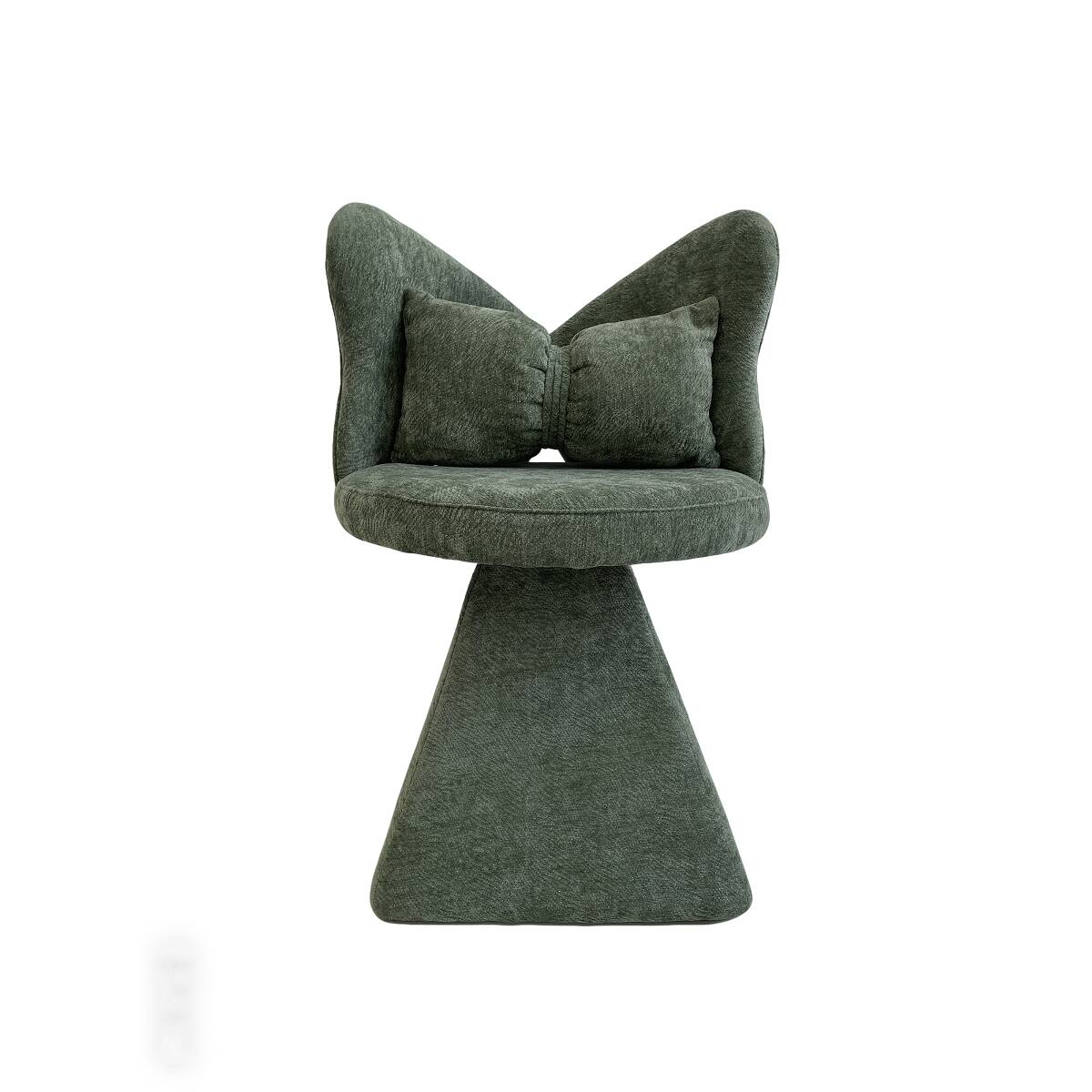 Alt View 7. Loheer - Loheer Green Butterfly Back Vanity Chair Swivel Makeup Chair for Dressing Table - Green.