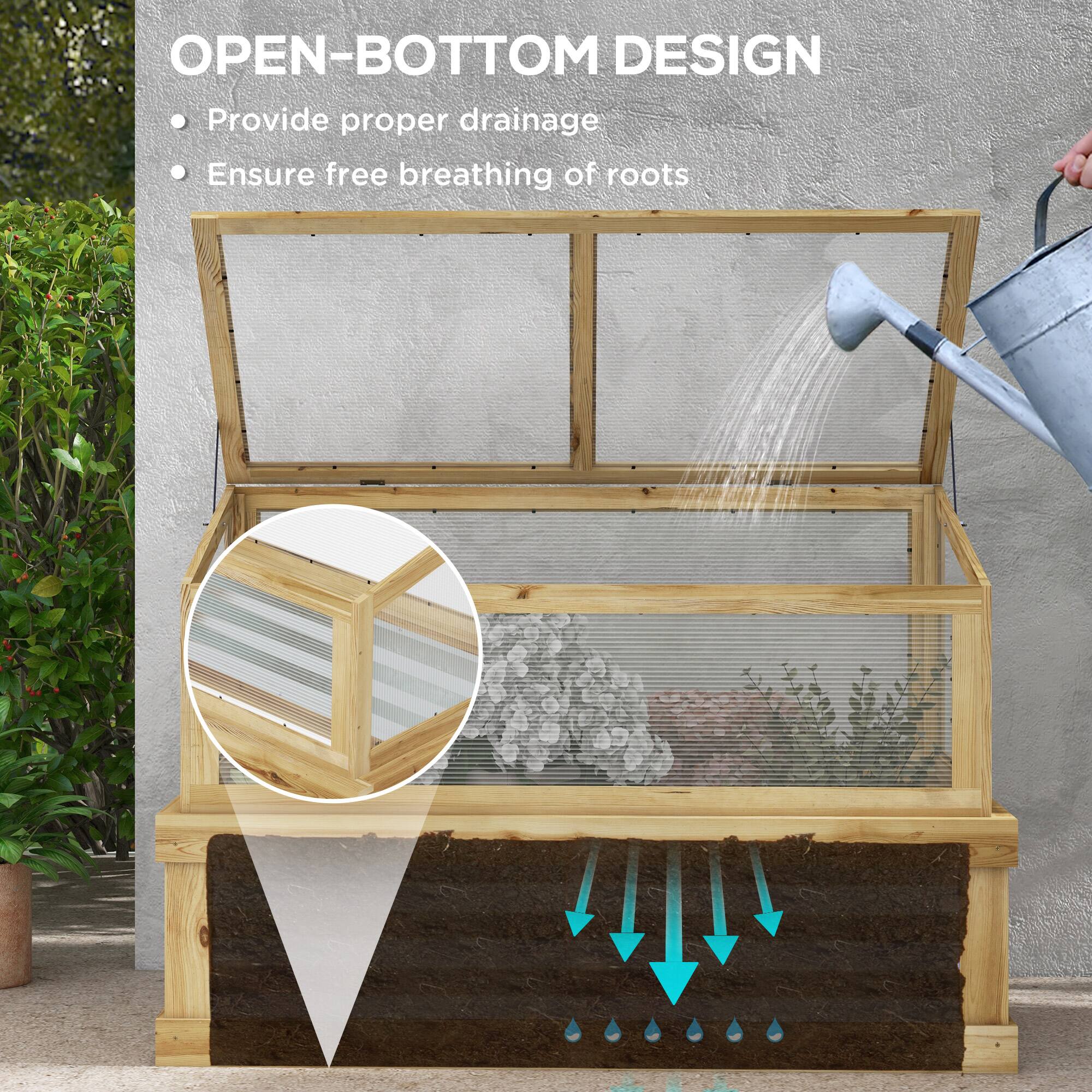 OPEN-BOTTOM DESIGN

Provide proper drainage
Ensure free breathing of roots