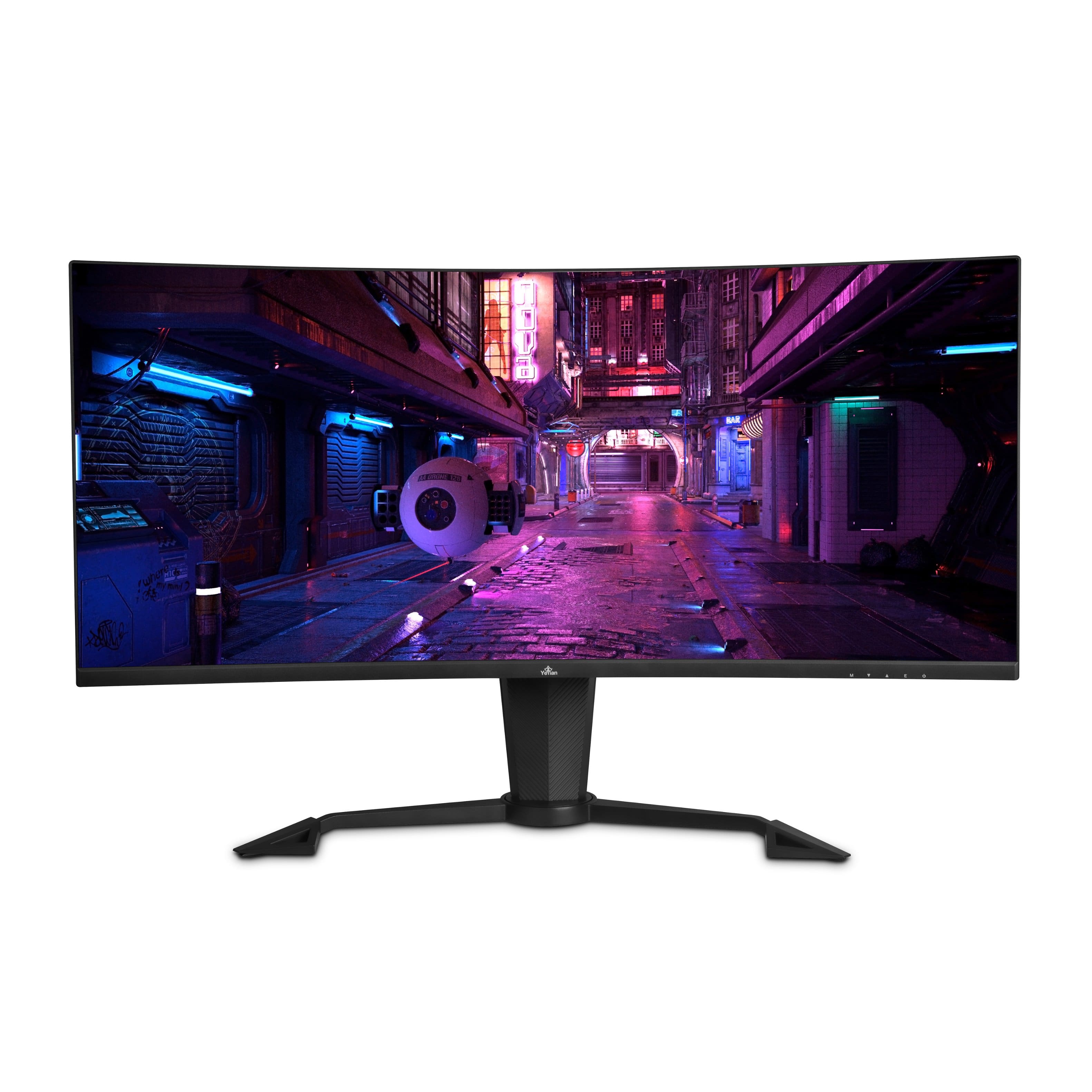 YEYIAN - 34" Ultra Wide 2K Curved Gaming Monitor Sigurd 4000 - Model: US-YMC-VA34-01 - Black