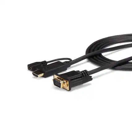 Front. StarTech.com - StarTech 10' HDMI to VGA Active Converter Cable.