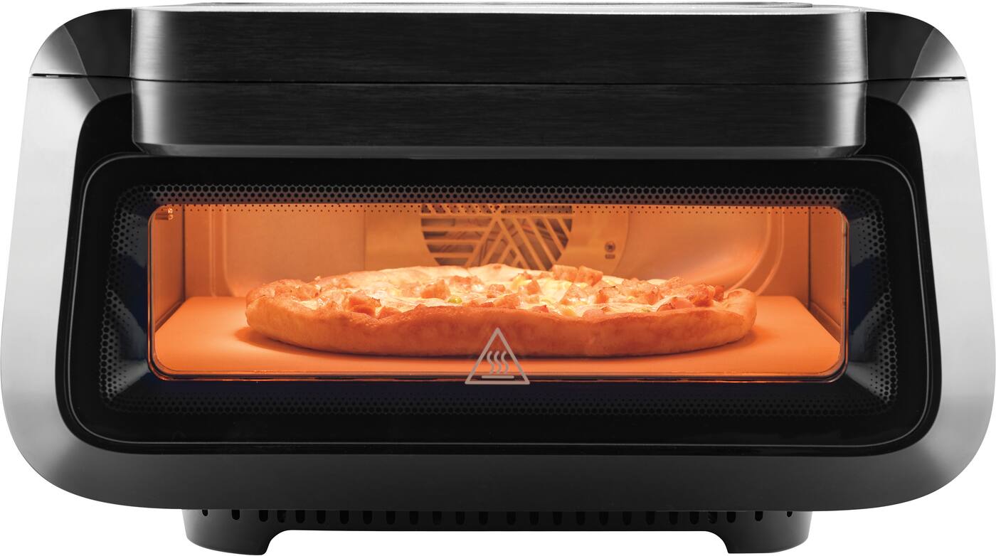 Front. Frigidaire - Frigidaire Countertop Pizza Oven with Air Fry and Oven Cooking Modes, Black, FRPO115B - Black.