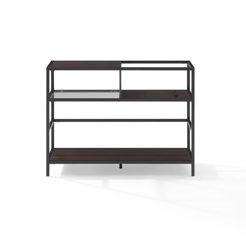 Left. Crosley Furniture - Provo Record Player Stand With Vinyl Storage - Matte Black.