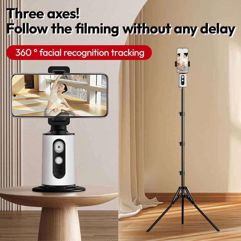 Three axes!  
Follow the filming without any delay  
360° facial recognition tracking