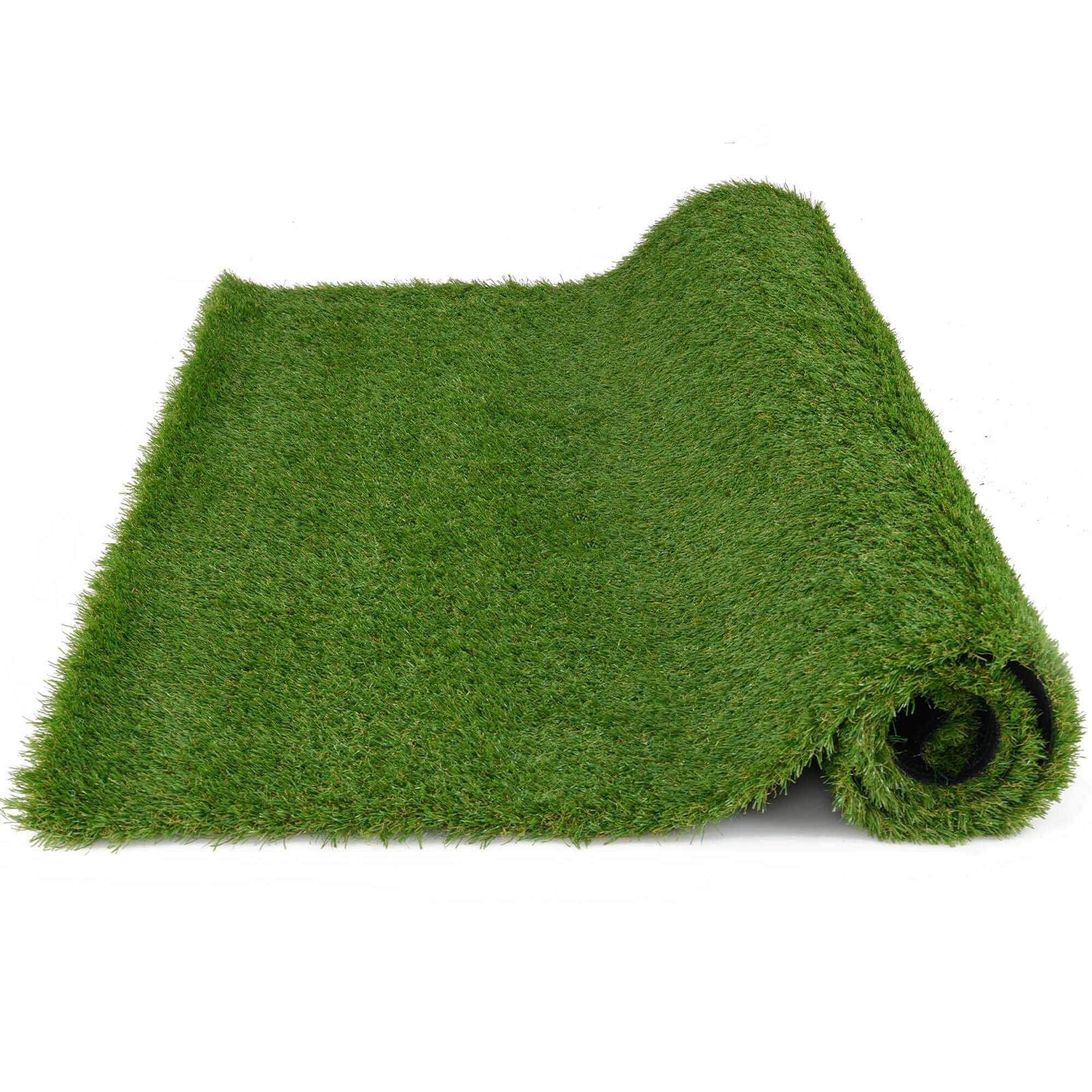 Alt View 9. Costway - Costway 4 x 6 FT Artificial Grass Turf with Drainage Holes Nonslip Bottom 60 OZ Heavy - Green.