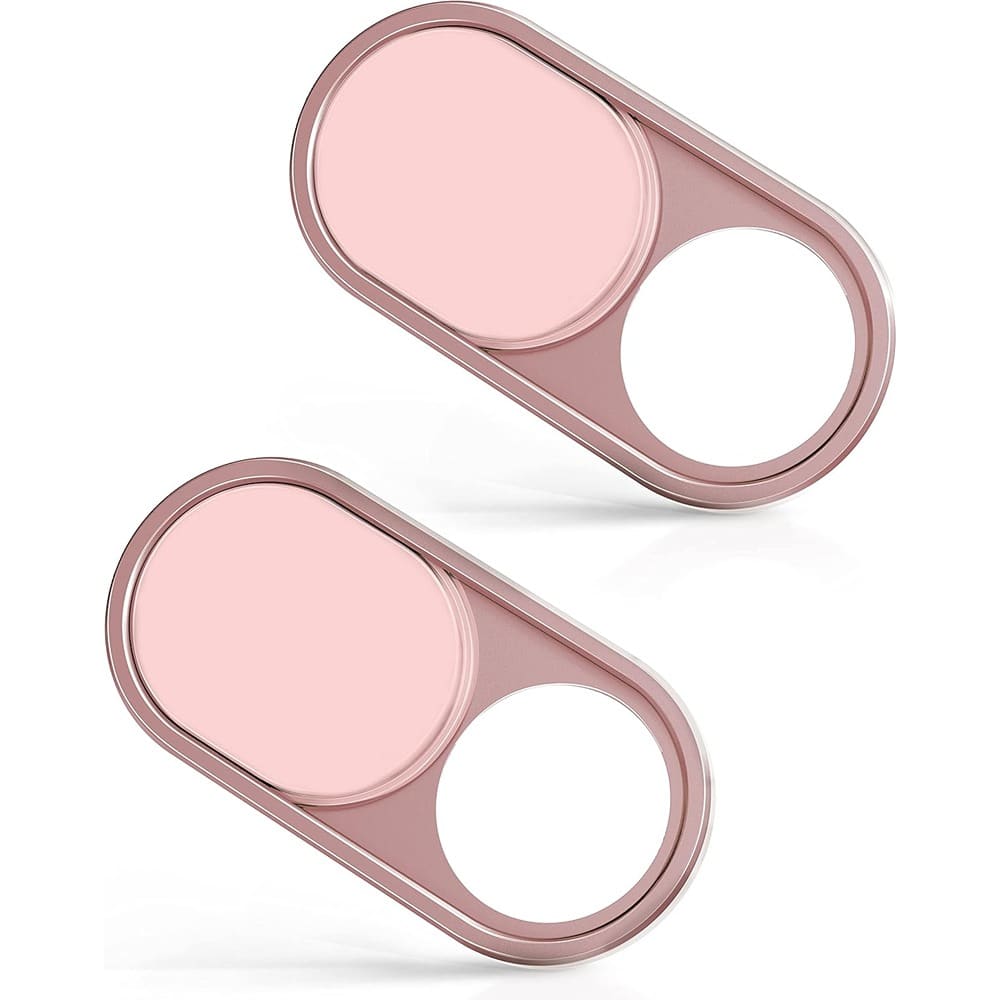 RTMB - Metal Webcam Cover Slide, Ultra-Thin Privacy Shield – Pink 2-Pack