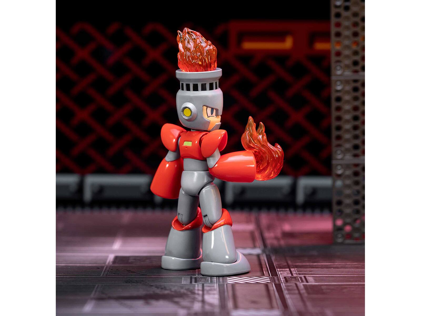 Alt View 6. Jada Toys - Jada Toys - MegaMan - 4.5 Fire Man   - Collectibles - Multicolor.