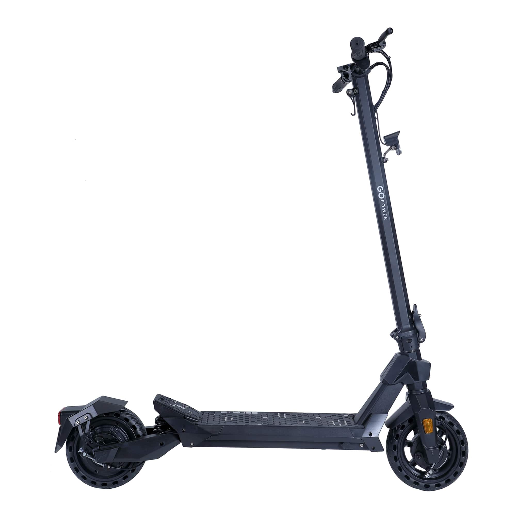 GoPowerBike - GoOne Foldable Electric Scooter 18.6mph Max Speed & 400W Motor - Black