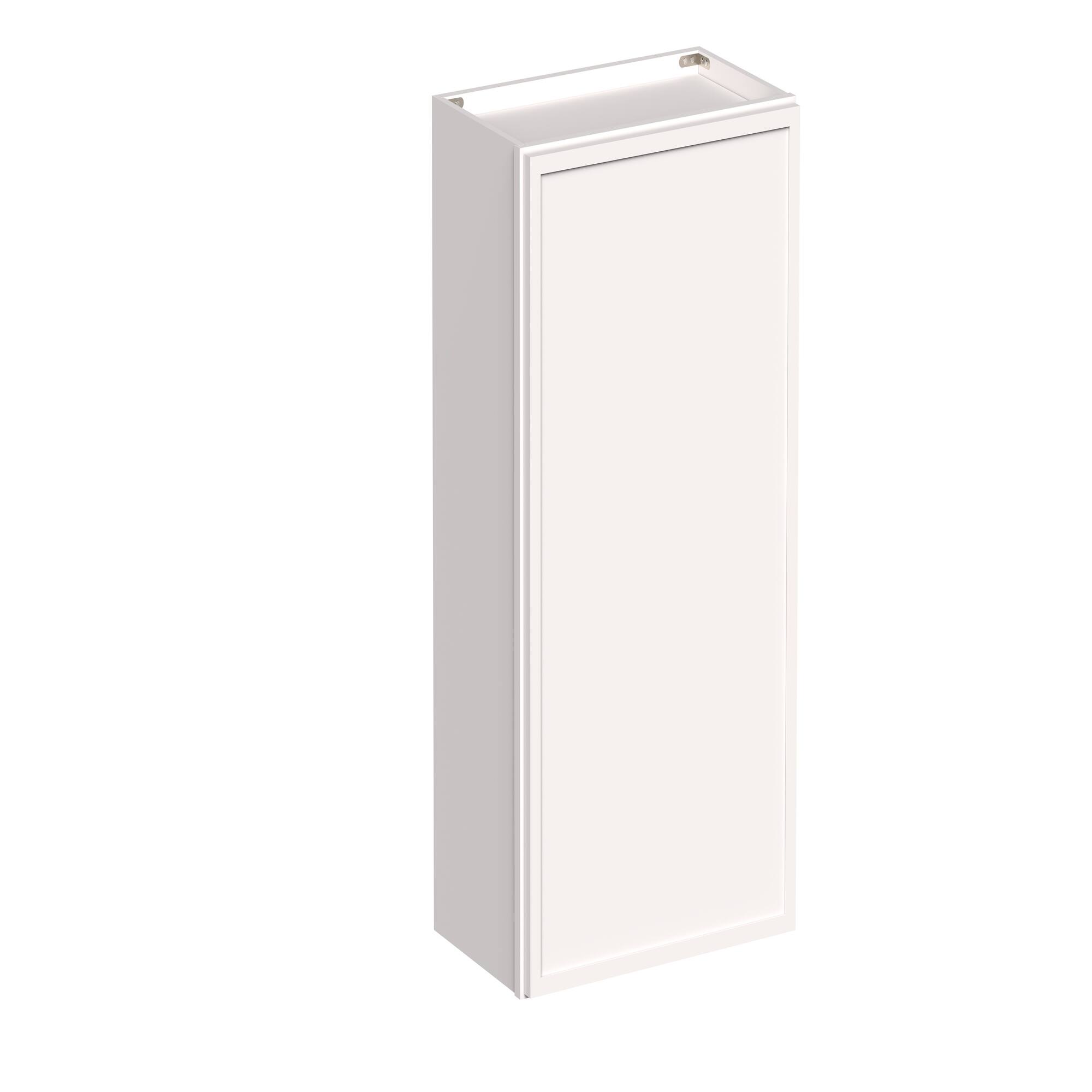 Angle. Boyel Living - 21-in W x 36-in H x 12-in D Slim Shaker RTA Kitchen Wall Cabinet with Soft-Close - Snow White.