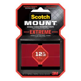 3M - Scotch-Mount 3 in. L X 1 in. W Double-Sided Mounting Strips Pack of 1