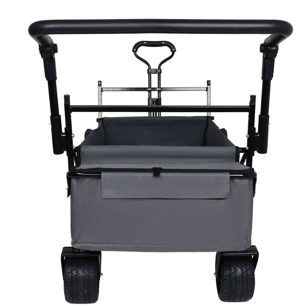 Alt View 2. Loheer - Loheer 480 lb Collapsible Wagon with Canopy, Foldable Utility Cart with Seven Inch All Terrain Wheels.