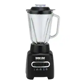 Better Chef - 500-Watt Glass Jar Blender - Black