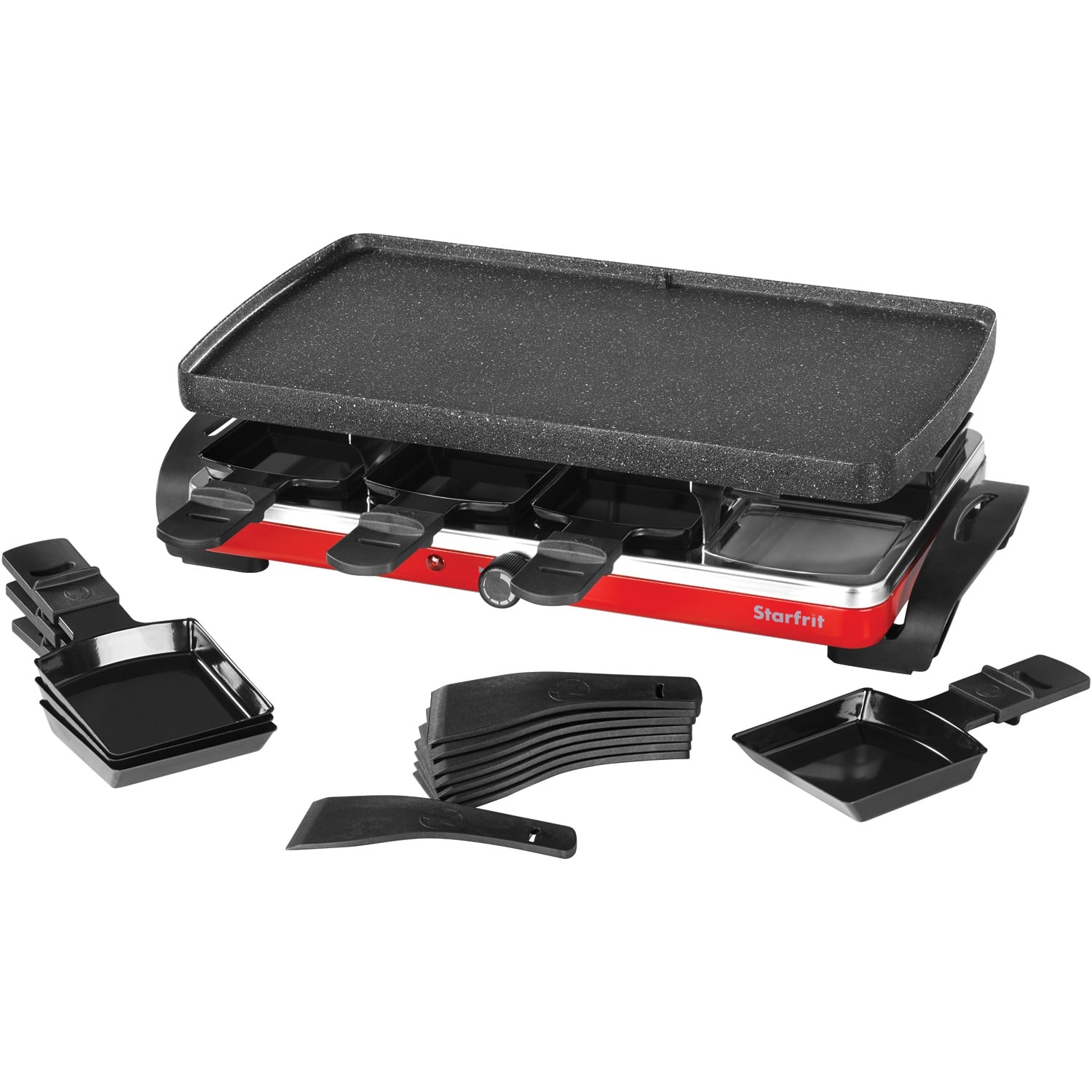 THE ROCK by Starfrit - 024403-002-0000 Raclette/party Grill Set - Black
