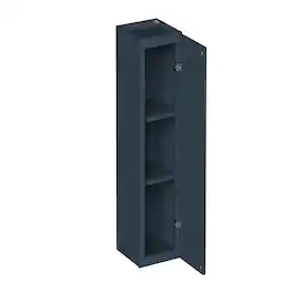 Boyel Living - 12-in W x 36-in H x 12-in D Shaker RTA Kitchen Wall Cabinet with Soft-Close - Charcoal Blue