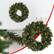 Left. Auledio - Pre-Lit Christmas Wreath for Front Door, Artificial Christmas Wreath with Lights,Window or Door Holiday Decor,11.81inch - Green.