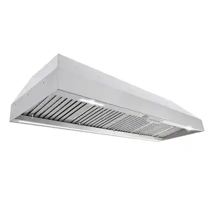 Front. Akicon - Akicon 60 in. 1200 CFM Ducted Range Hood Insert with 4 Speed, 3 LED Lights and Heat Sensor Auto Speed - Stainless steel.
