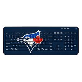 Keyscaper - Toronto Blue Jays Team Logo Wireless Keyboard - Multicolor