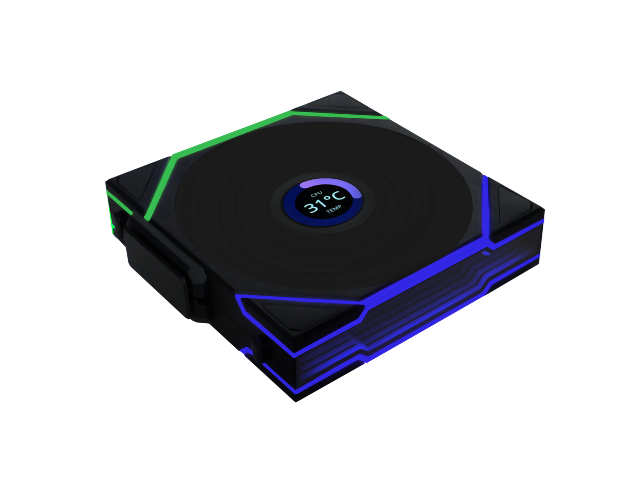 Lian Li - UNI Fan TL LCD 120 Wireless Single Pack - Black