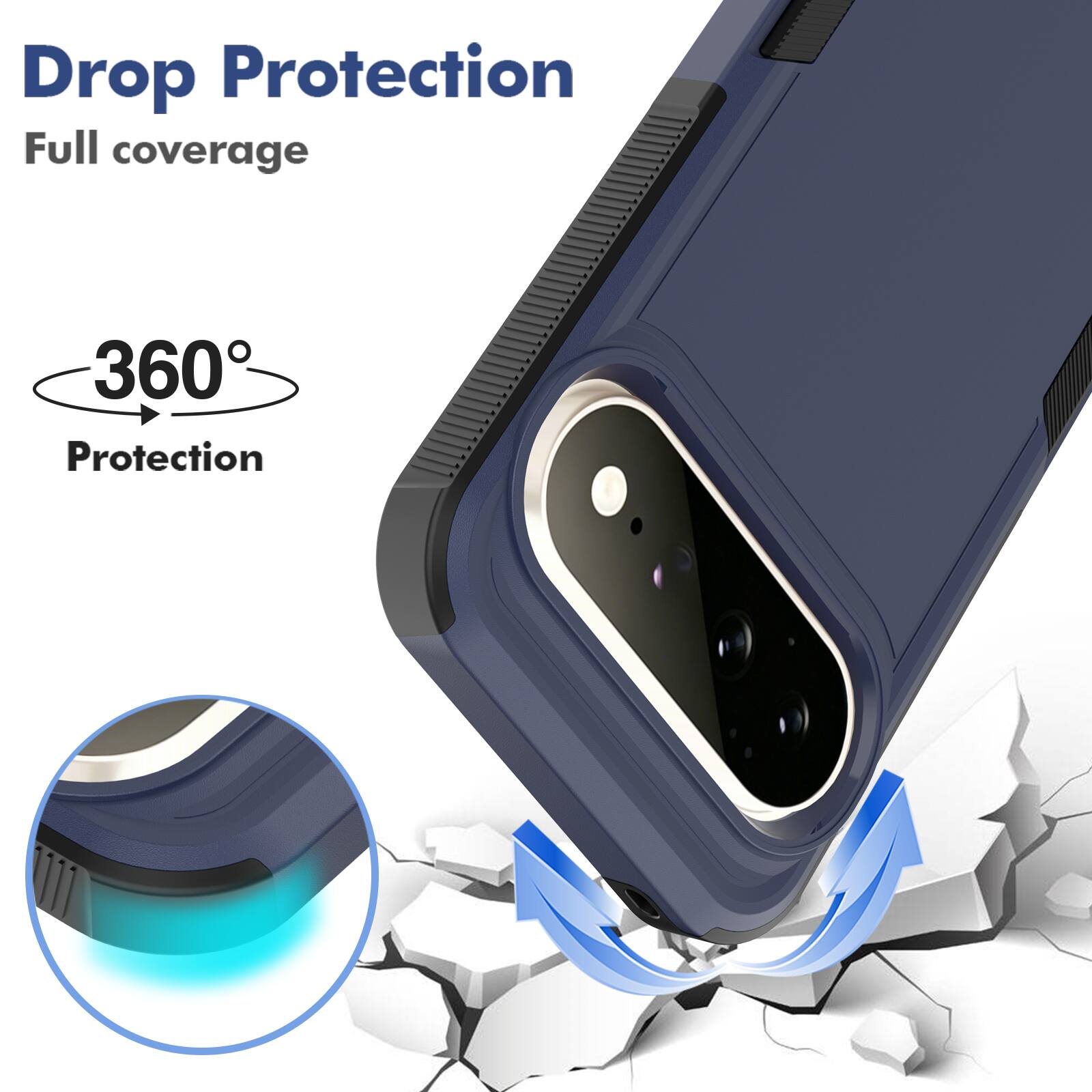 Drop Protection  
Full coverage  
360° Protection