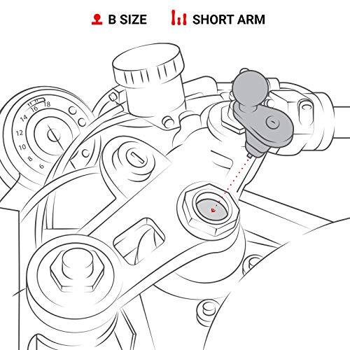 B SIZE  
SHORT ARM  
8 16 14 12 10 8 6