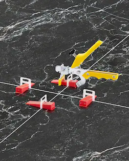 VEVOR - Tile Leveling System, 1/8 Inch(3 mm) with 1pc Tile Plier, 700 PCS DIY Tile Leveler Spacers Clips and 200 PCS Reusable - Transparent