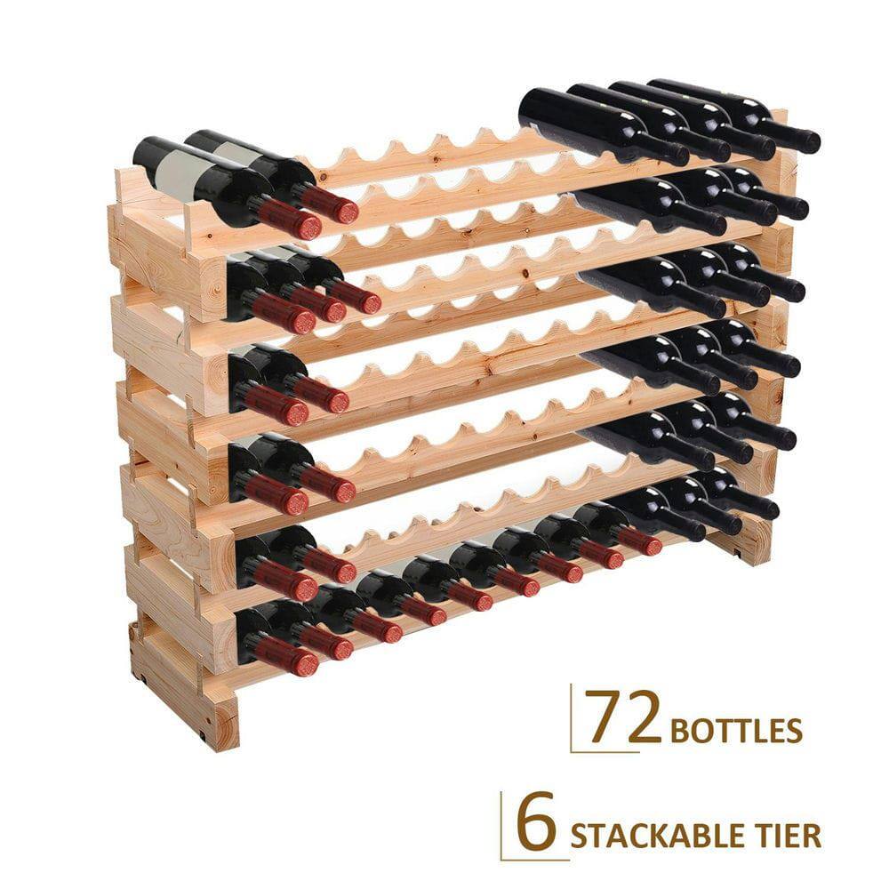 72 Bottles  
6 Stackable Tier