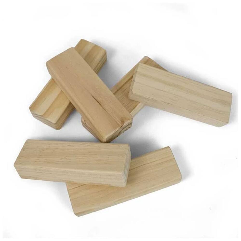 Alt View 2. YardGames - YardGames Giant Tumbling Timbers Wood Stacking Game w/ Pine Blocks (2 Pack) - Brown.
