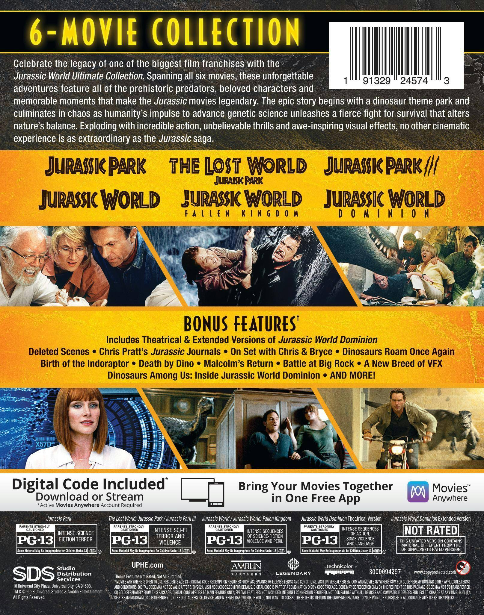 Back. Jurassic World Ultimate Collection (Box Set) [Blu-ray].