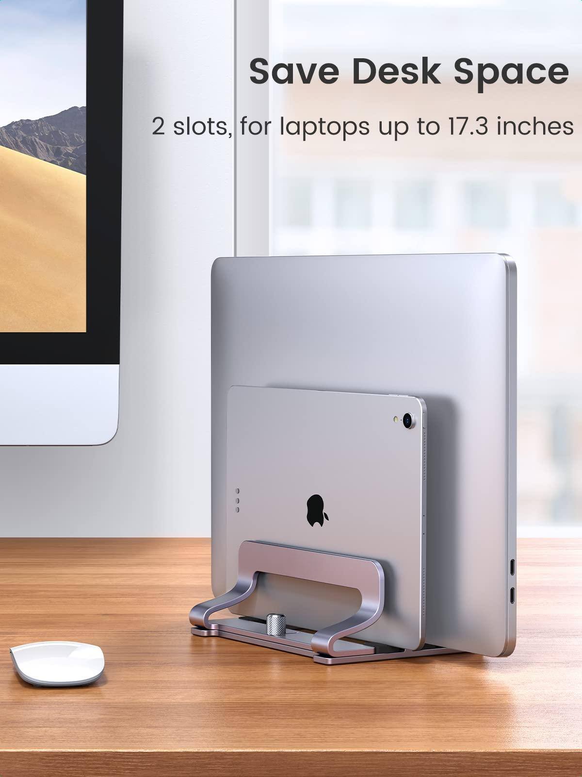 Save Desk Space  
2 slots, for laptops up to 17.3 inches
