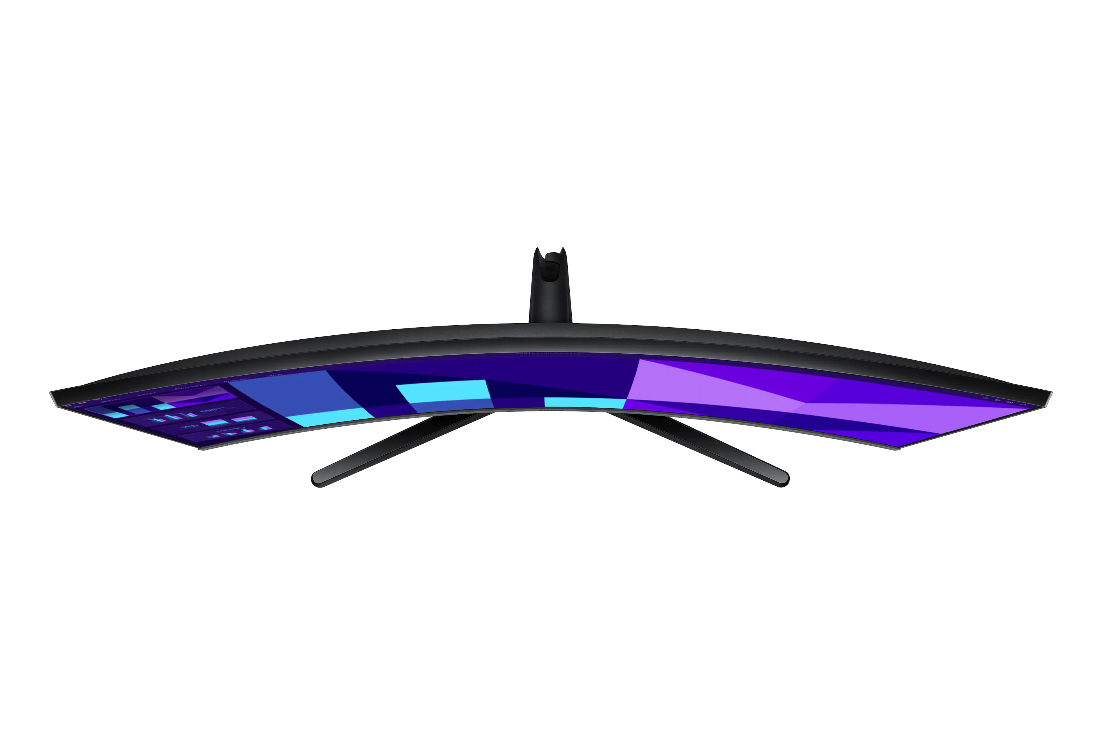 Angle. Samsung - Samsung S3 S39GD 32" FHD 100Hz Essential Curved Monitor (HDMI), Black - Black.