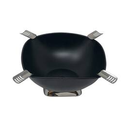 Prestige - Smokin Ash' Quadrangle Cigar Ashtray (Black Matte) - Powder Coat Matte Black