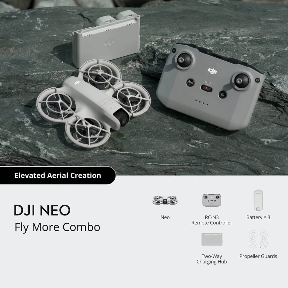 Bundle DJI Neo Drone Fly More Combo with RC N3 Remote CP.FP