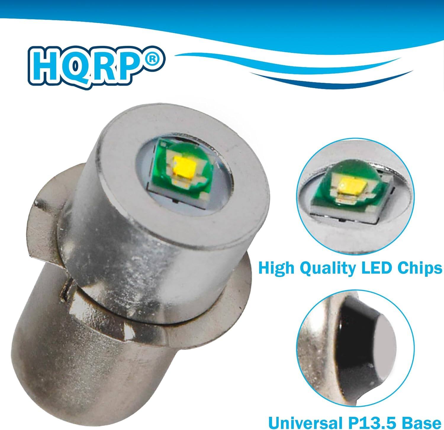 HQRP High Quality LED Chips Universal P13.5 Base
