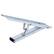Angle. AnyMount - ANYMOUNT Air Conditioner Support Bracket for Outdoor Window AC, AC Window Bracket Supports up to 10,000 BTU & 88 Lbs. - White.